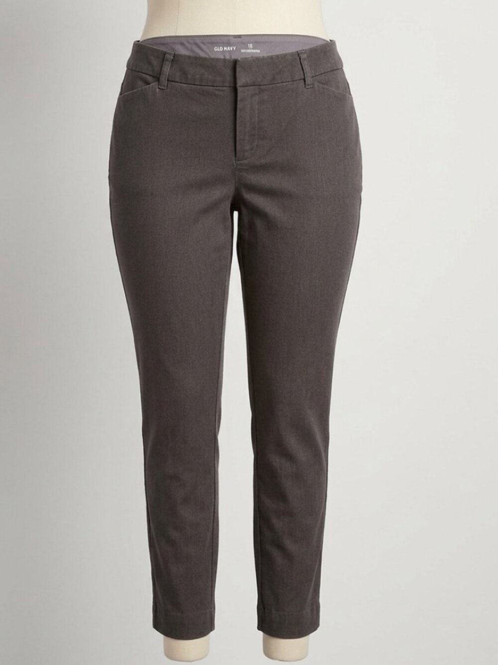 Old Navy Grey Pixie MidRise Cropped Pant 16 Preppy